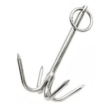 Stainless Steel Four Claw Anchor, AISI304316